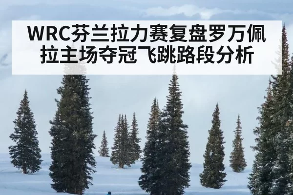 WRC芬兰拉力赛复盘罗万佩拉主场夺冠飞跳路段分析